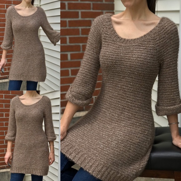 If It Were Me Long Sleeve Sweater Dress - Picture 1 of 8